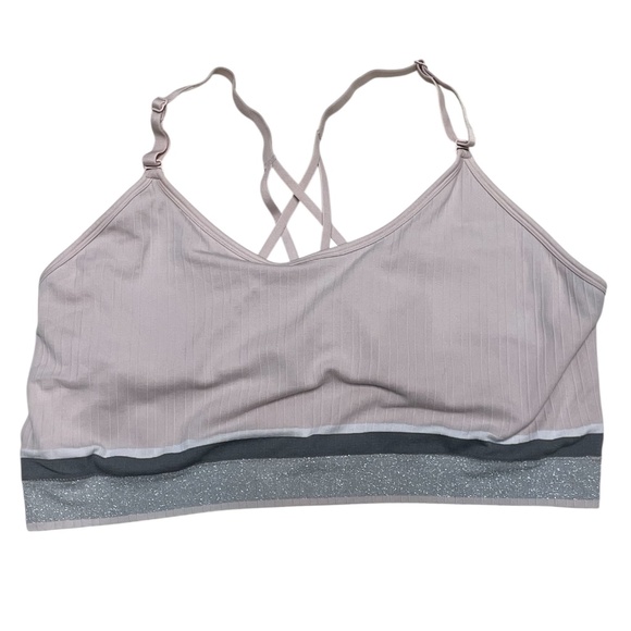 Cacique Women Bra 26/28 Light Pink Bralette Wireless Adjustable Straps Pullover - Picture 1 of 5